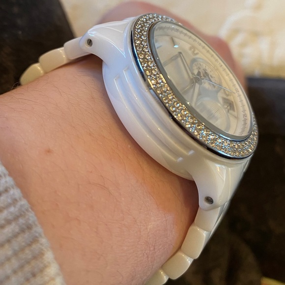 Michael Kors Real Ceramic Crystal Glitz Watch